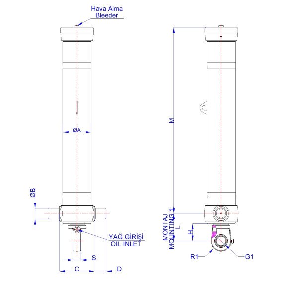 TELESKOPİK SİLİNDİR GHS 155-4-4100 A - 2